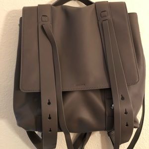 AllSaints Fin Leather Shoulder Backpack